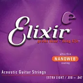 Elixir 11002 NanoWeb струны для акустической гитары