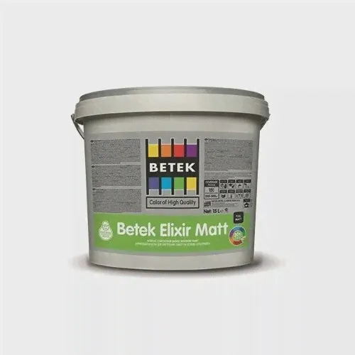 BETEK ELIXIR MATT RG1 Профессиональная глубоко матовая тонкослойная краска для внутренних работ, 15л-0