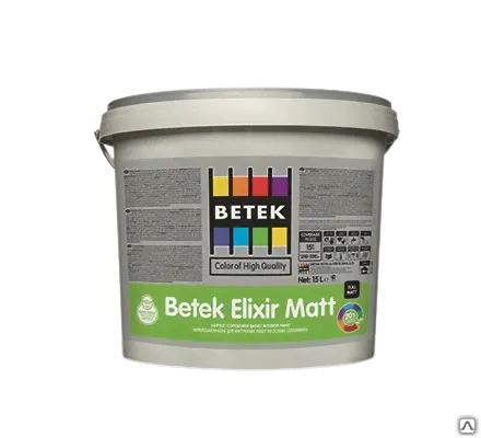 Краска матовая Betek Elixir Бетек Эликсир Matt