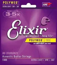 Струны ELIXIR Bronze 11000 POLYWEB